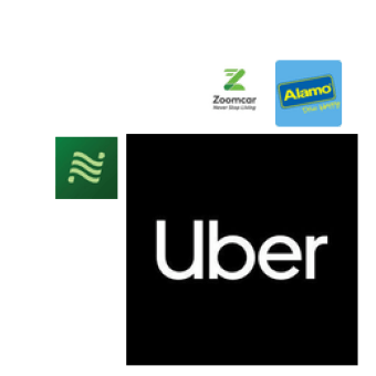 Car Rentals and Ride Sharing Logo