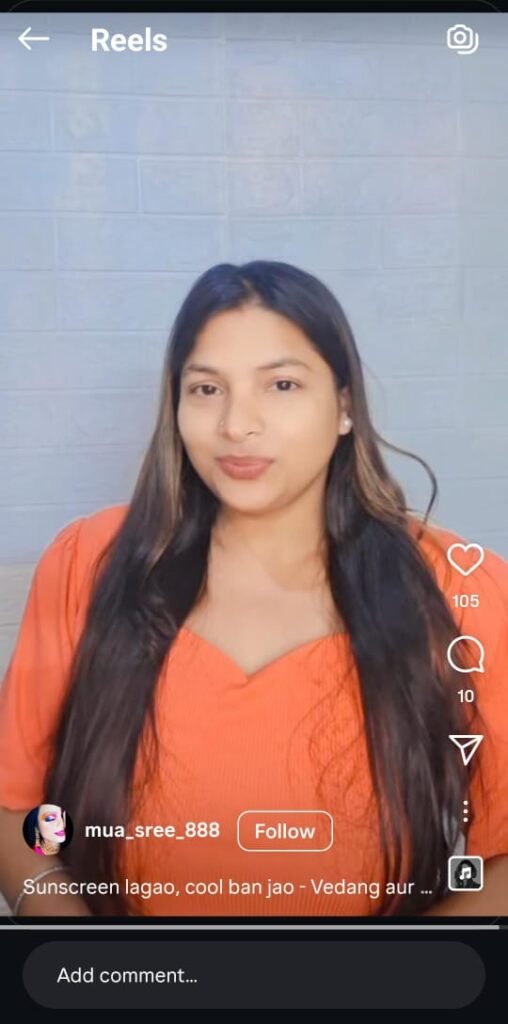 Sree features in Garnier sunscreen influencer campaign with summer-ready tips.