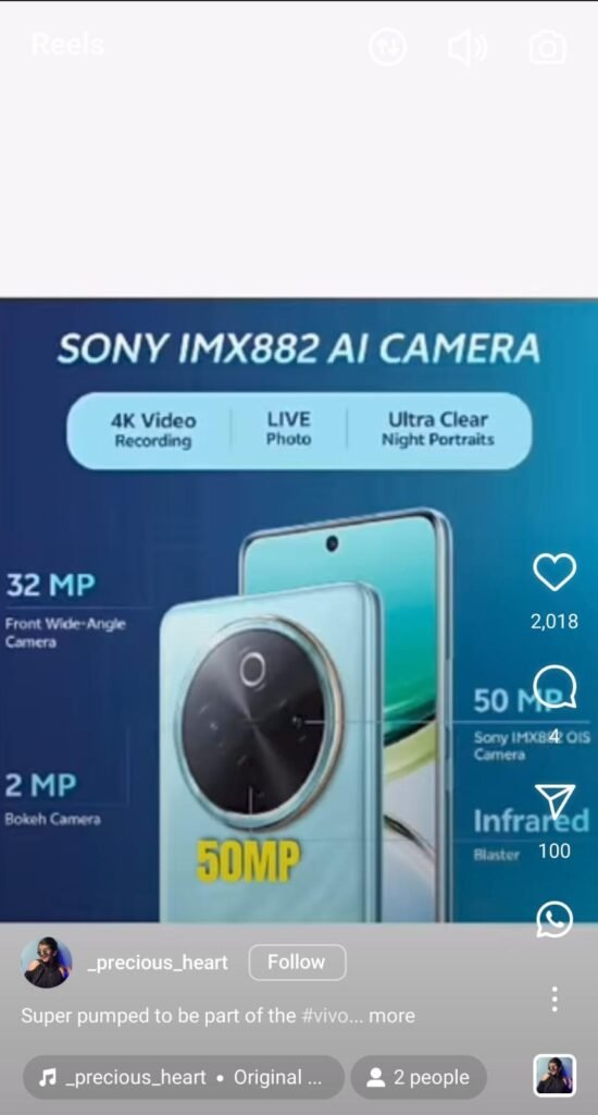 Sonakshi’s high-energy transitions and phone closeups for the vivo Hustle Challenge campaign