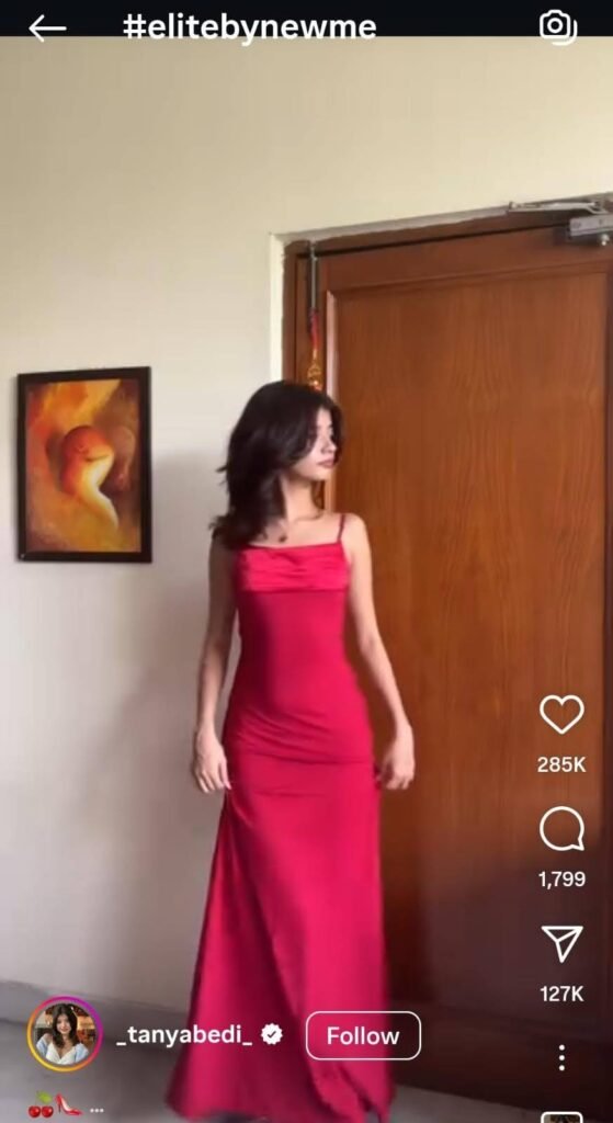 Tanya Bedi’s red gown moment for #ELITEbyNEWME, oozing elegance