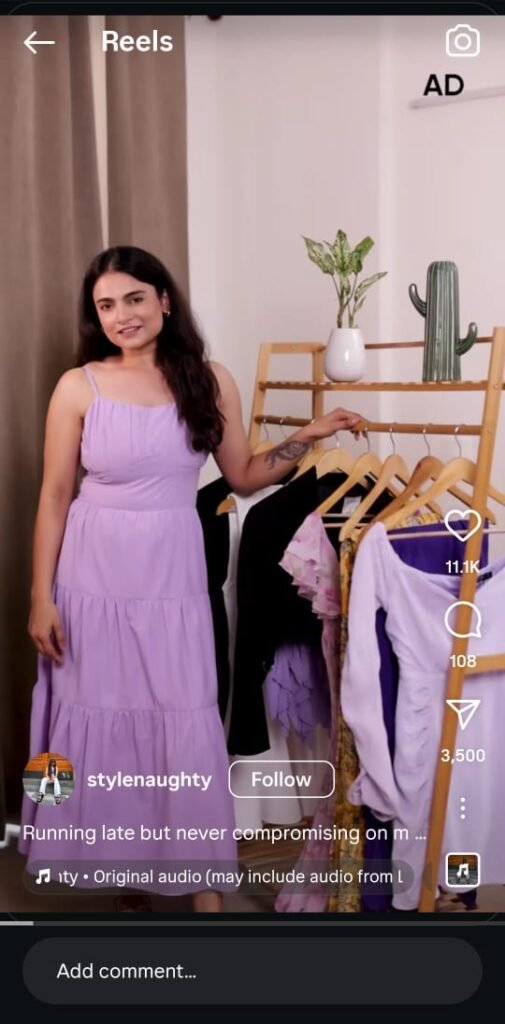 Stylenaughty applies Sunsilk serum mid-routine, showing instant shine while getting ready.