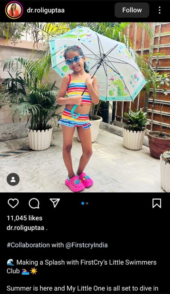 Poolside joy in colorful FirstCry swimwear.