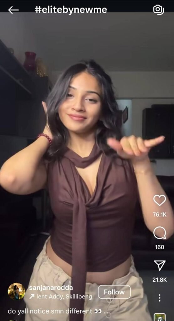 Sanjana Rodda rocking casual glam for #ELITEbyNEWME