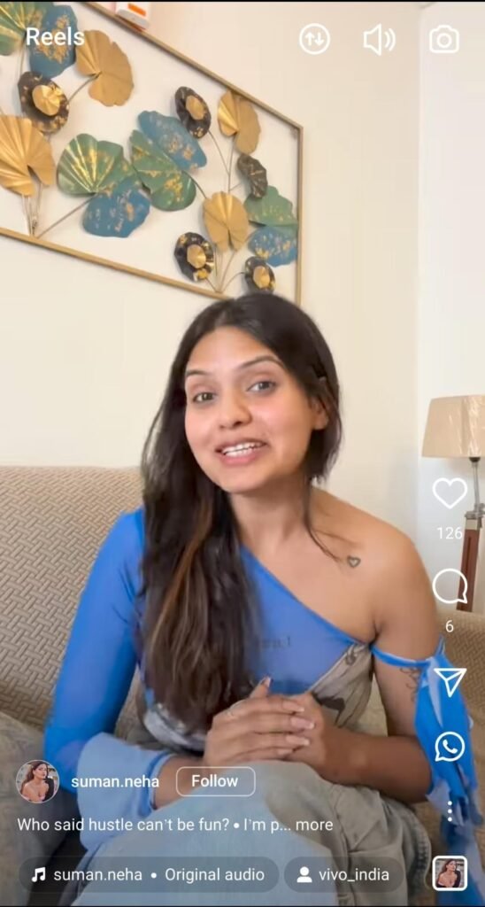 Neha Suman’s fast-paced, dynamic reel from the vivo Hustle Challenge influencer campaign