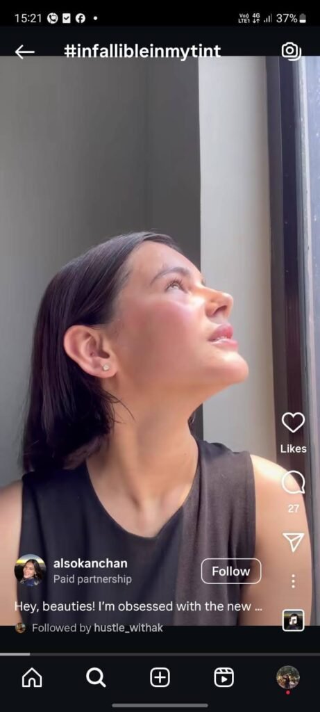 Alsokanchan’s minimal, natural sunlight reel shows off breathable, radiant skin with L’Oréal Paris’ summer-perfect tinted serum.