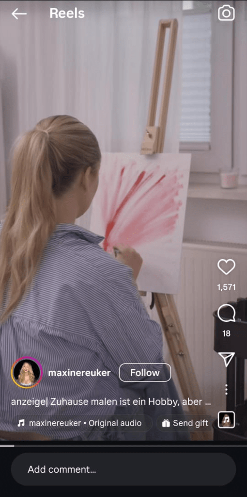 Woman in studio reflecting on strength as part of a brand campaign shoot