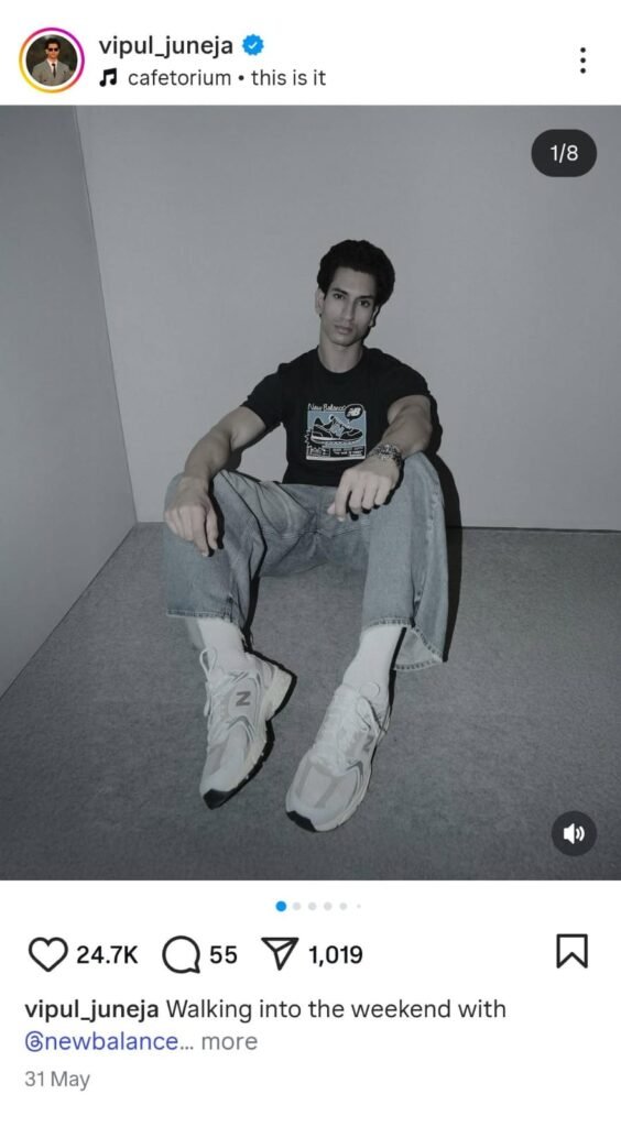 Vipul Juneja styling New Balance Grey Days at Ambience Mall